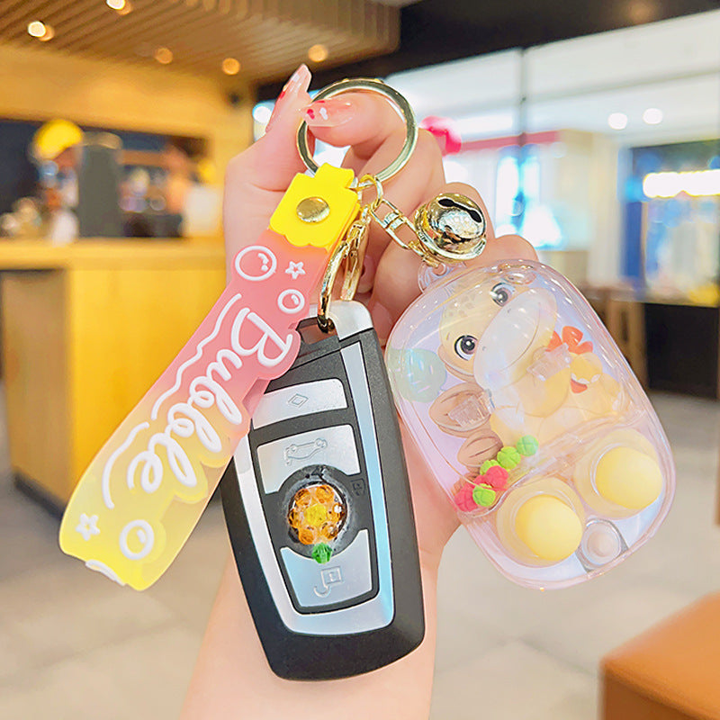 Wholesale Cartoon Dinosaur Underwater Shooting Game Machine Decompression Acrylic Keychain